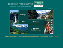 Tablet Screenshot of fretheimhytter.com